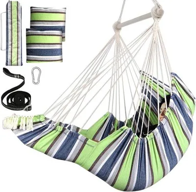 Image de Siège confortable avec 2 coussins, tissu en coton, poche latérale, repose-pieds
