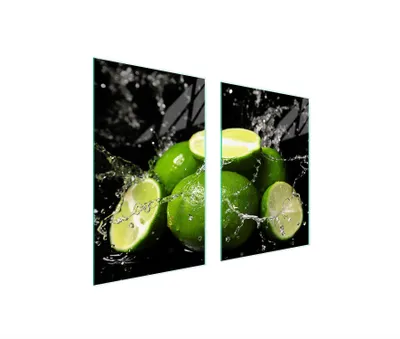 Produktbild von Glasschutzplatte Für Küche 65X52 Limette