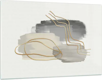 Produktbild von Bilder auf glas - Einteilig - Abstraktion Stück Gold - 120x80cm - Glasbilder - Wandbilder - Bilder - zum Aufhängen bereit - Wanddekoration aus Glas - Glas Bilder - Wandbild auf Glas - GAA120x80-4149