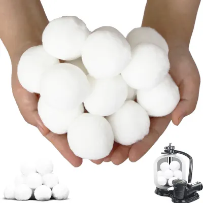 Immagine prodotto di Filtri a sabbia - Ovatta filtrante Polysphere 700 g - Sfere filtranti per piscina - Riutilizzabili - Sabbia