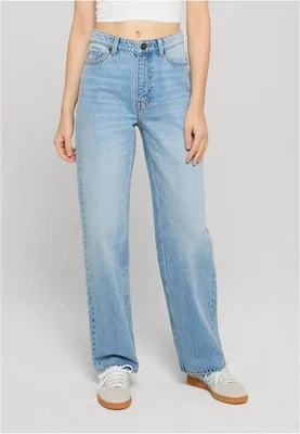 Obrázek produktu pro Dámské džíny Urban Classics Ladies Mom Jeans skyblue washed - 26