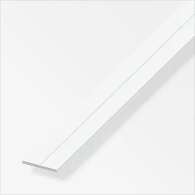 Produktbild von alfer Flachprofil PVC glatt weiß