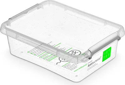 Produktbild von CZ antibakter.box 1,15 l 19,5x15x6cm,transp.plast