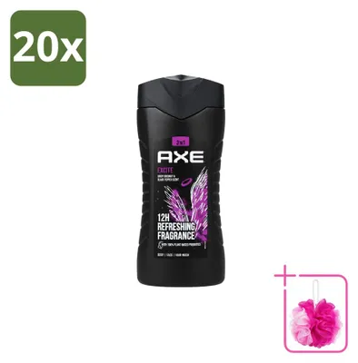 Image de 20 gels douche Axe Excite - 250 ml - Lot de 20