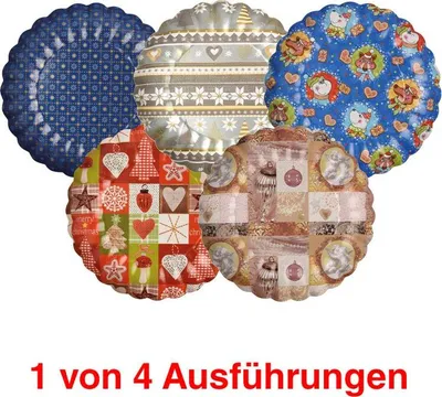 Productafbeelding van PAPSTAR 11522 25x Einweg-Teller Weihnachtsdekore Ø 23,0 cm