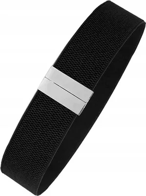 Immagine prodotto di CINTURA PER DONNE - Elegante fascia elastica in vita - Look elegante - Sensazione di flessibilità - Lunghezza totale estendibile - Robusta fibbia in metallo - Modello H88