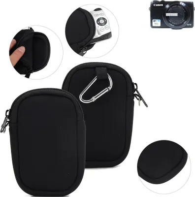 Produktbild von K-S-Trade® Kameratasche kompatibel mit Canon PowerShot G7 X Schutz-Hülle Kompaktkamera Tasche Travelbag sleeve case Neopren-Hülle Fototasche