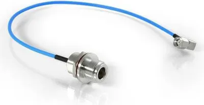 Produktbild von QPNRS Pigtail N(f) zu RPSMA, 30cm, verlustarm, rechtwinklig