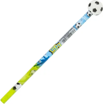 Produktbild von Bleistift mit Motiv Radierer "Fußball" / Härtegrad HB