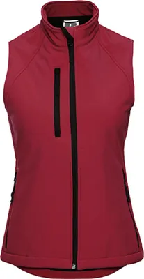 Produktbild von Russell R-141F-0 | Damen Soft Shell-Gilet / Winddicht und wasserabweisend - Farbe: Classic Red - Größe: XXL