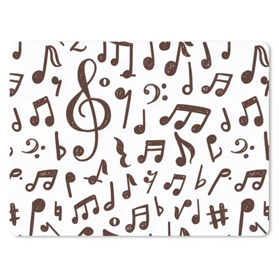 Produktbild von MuchoWow® Mauspad Mousepad Musiknoten - Muster - Musik 40x30 cm - Mousepads - Maus Mat - Pad - Mausunterlage - Anti Rutsch