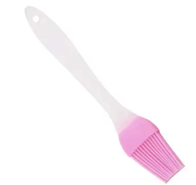 Immagine prodotto di Pennello in silicone per dolci – Pennello per dolci – Pennello per grasso – 20 cm – Rosa/Bianco – Per ungere le teglie – CHPN