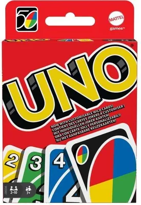 Obrázok produktu pre Uno kartová hra, rodinná hra, Mattel Games, od 7 rokov, akčné karty