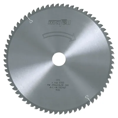 Immagine prodotto di Mafell Sägeblatt-HM 250 x 1,8/2,8 x 30 mm, Z 68, FZ/TZ | 092467
