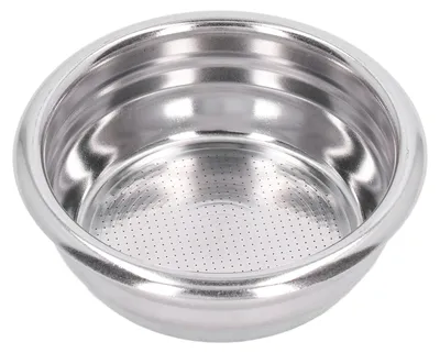 Image de Porte-filtre en acier inoxydable, cuve filtrante, panier poreux pour 2 tasses, accessoire pour cafetière pour manche de 58 mm