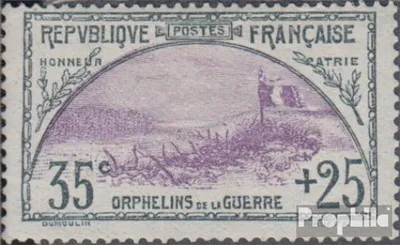 Produktbild von Briefmarken Frankreich 1917 Mi 132 mit Falz Kriegswaisen
