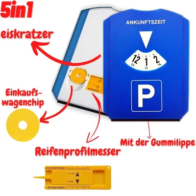 Produktbild von Parkscheibe 5 in1, 1 Blister