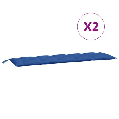 Obrázek produktu pro Podušky na zahradní lavici 2 ks modré 180x50x7cm látka oxford