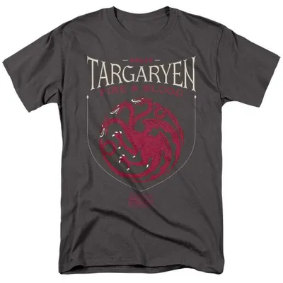 Produktbild von Game of Thrones - "House Targaryen" T-Shirt für Herren/Damen Uni TV38335 (XL) (Holzkohle)