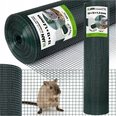 Zdjęcie produktu dla Siatka Zgrzewana 13x13x1,2mm na Woliery Ogrodzenie 25m2 Klatki Hodowla