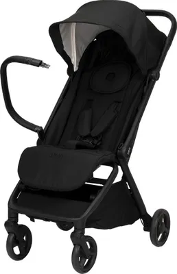 Produktbild von Novi Sunny Smart Buggy – ab Geburt bis 22 kg – flach verstellbar – 5-Punkt-Gurt – Summerseat – große Sonnenhaube – Einkaufskorb – Black