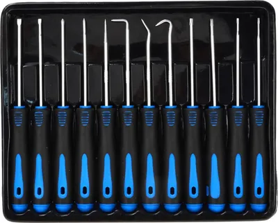 Immagine prodotto di Set attrezzi ganci per rimozione guarnizioni anelli O-ring paraolio kit, set di ganci per guarnizioni O-ring,strumenti rimuovere facilmente tubi, guarnizioni, ganci di prelievo 12 pezzi