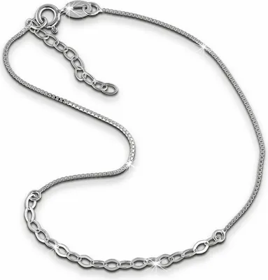 Produktbild von SilberDream Damen-Fußkette 26cm 925er Echt Silber allergenfrei Fantasie SDF0326J