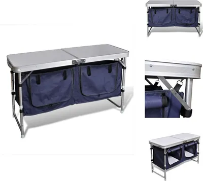 Produktbild von Campingmöbel Stauraum aus Aluminium zusammenklappbar -  Campingmöbel