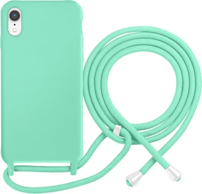 Immagine prodotto di Moxie, custodia in TPU Color Lace per iPhone XR con cordino, turchese