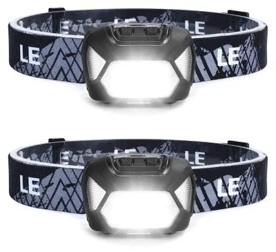 Image de Lampe frontale Lepro, lampe de tête avec 6 modes, non rechargeable