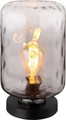 Produktbild von Globo Lighting Tischleuchte Metall schwarz matt, 1x E27