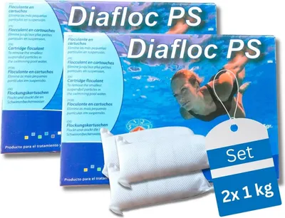 Produktbild von 2 x 1 kg Flockkartusche für Pools