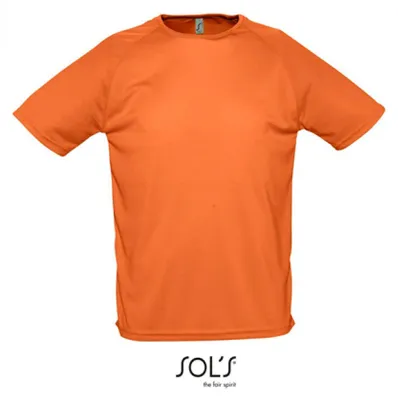 Image de SOLs 11939 | T-shirt de sport raglan pour homme - Couleur : Orange - Taille : XL