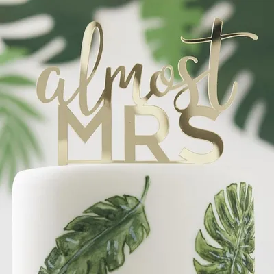 Produktbild von Almost Mrs Tortendeko