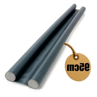 Produktbild von Zugluftstopper für Türen bis 95 cm - Türbodendichtung für Innentüren und Haustüren - Türunterdichtung als Schutz gegen Zugluft, Kälte und Lärm - Luftzugstopper mit Doppeldichtung (1 Stück)