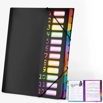 Image de Solidchoice - Classeur A4 avec 12 compartiments, idéal pour la maison ou le bureau