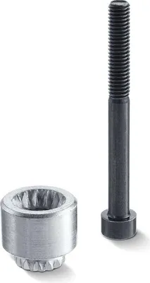 Immagine prodotto di Prolunga asse GEZE TS 2000/4000, con cono piatto, dentata, 10 mm zincata