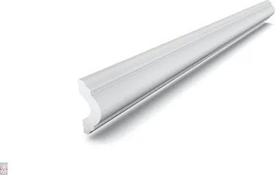 Produktbild von DEKORATIVES Stuckleisten - DP1- weiß - 2 Meter - hartes Material