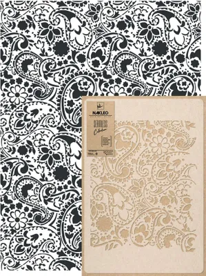 Produktbild von Wandschablone Groß Muster, Malschablone 59x95 cm Blumen Paisley Türkisch Orientalisch Wiederverwendbare Kunststoff, Geometrische Tapete Wandgestaltung