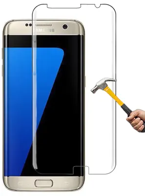 Produktbild von ino Schutzglas kompatibel mit 3D  Samsung Galaxy S7edge Panzerglas volle Abdeckung Full Displayfolie S7 edge Glasfolie 9H Härte Handyschutz
