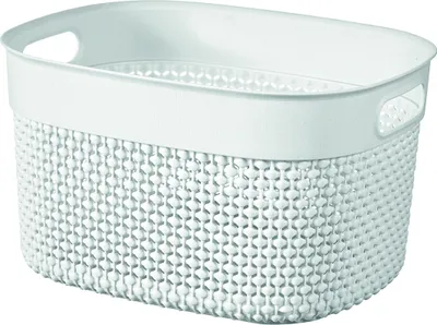Immagine prodotto di Contenitore Cestino per armadi Cestino per scaffali Cestino a slitta FILO RECYCLED bianco 6 l HOMLA