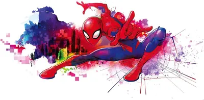 Produktbild von Sanders & Sanders Fototapete Spider-Man Rot und Lila - 612103 - 300 x 150 cm