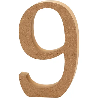 Obrázek produktu pro Kreativní firma číslo 9 MDF 13cm, 1.