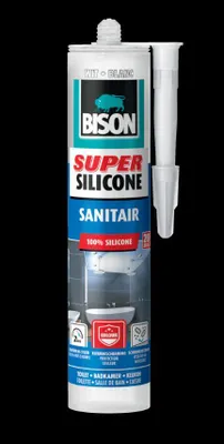 Productafbeelding van Super Silicone Sanitair Wit Koker 300 ml Bison