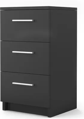 Produktbild von Vicco Nachttisch , 38 x 66 cm, Schwarz