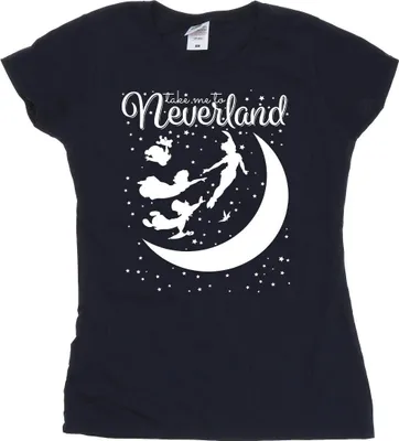 Produktbild von Disney - "Take Me To Neverland" T-Shirt für Damen BI49835 (XL) (Marineblau)