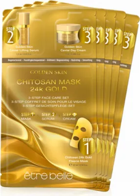 Produktbild von Etre Belle Golden Skin Maske 5er-Set - 3-Step Pflege mit 24k Gold & Caviar