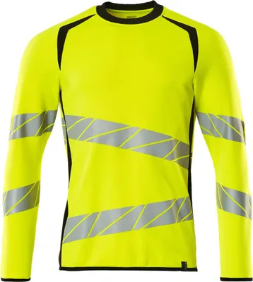 Produktbild von MASCOT 19084-781-1709-XL ONE, Sweatshirt, Mann, Schwarz, Gelb, XL ONE, 112 cm, Baumwolle, Polyester