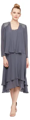 Produktbild von S.L. Fashions Damen Brautmutter mit Verziertem Ausschnitt und Schulter, für Hoch