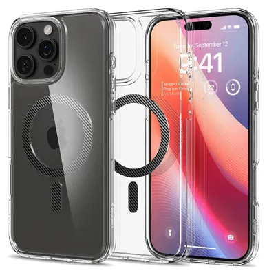 Produktbild von Spigen Ultra Hybrid (MagFit), Cover, Apple, iPhone 16 Pro Max, 17,5 cm (6.9"), Transparent
